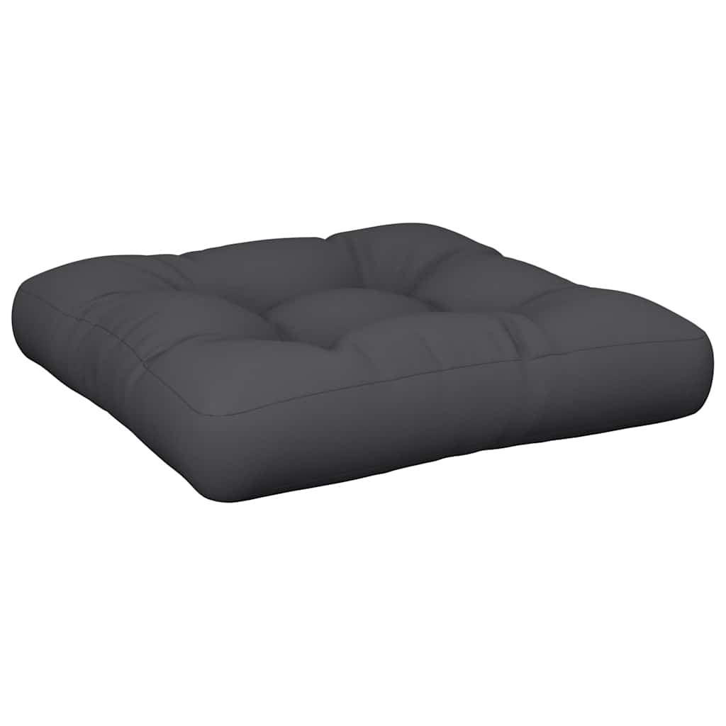Palettenkissen Anthrazit 50x50x12 cm Stoff