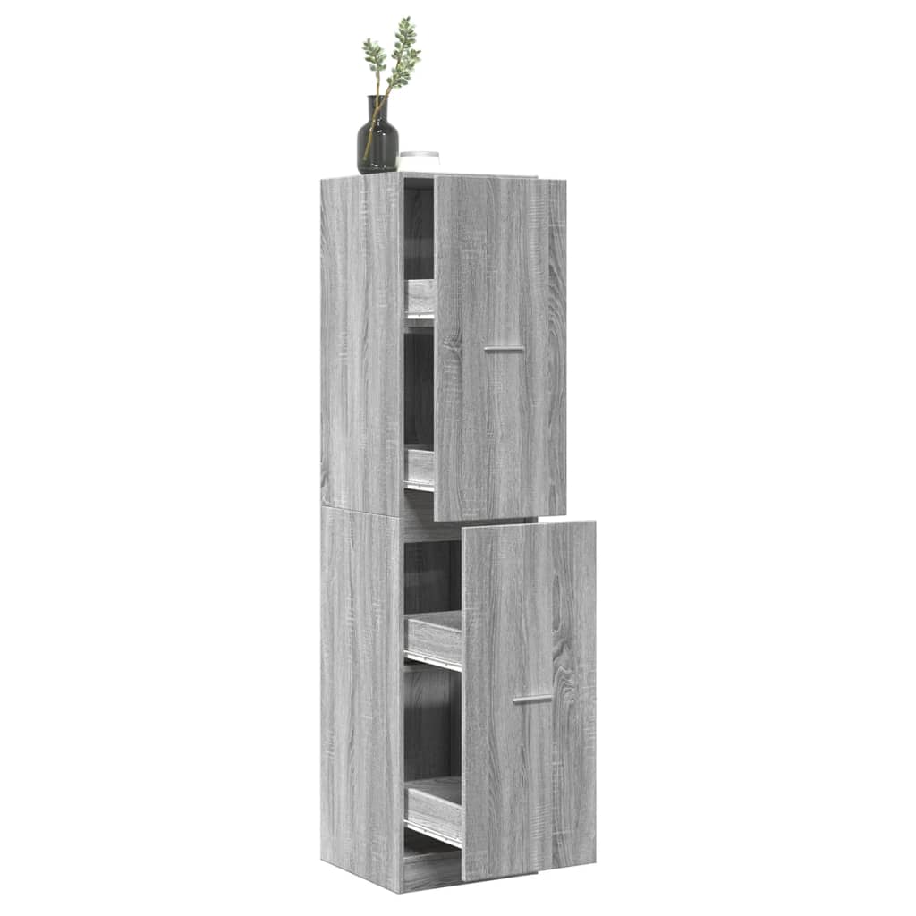 Apothekerschrank Weiß 30 x 41 x 174,5 cm Holzwerkstoff