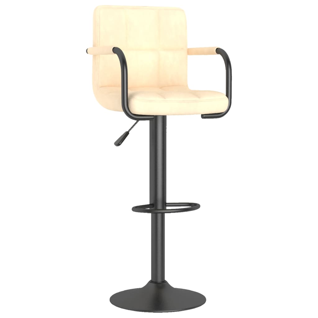 Barhocker 2 Stk. Blau Samt