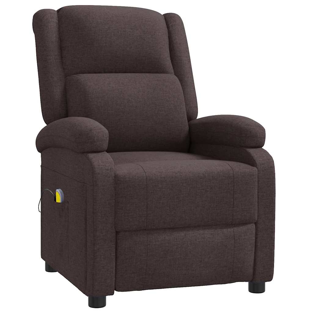 Massagesessel Hellgrau Stoff