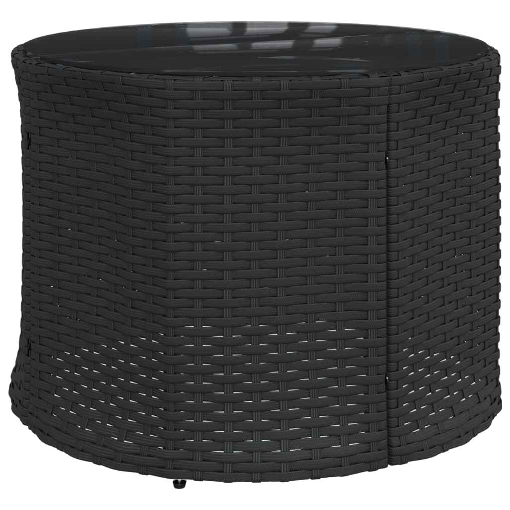3-tlg. Garten-Sofagarnitur Halbrund Grau Poly Rattan
