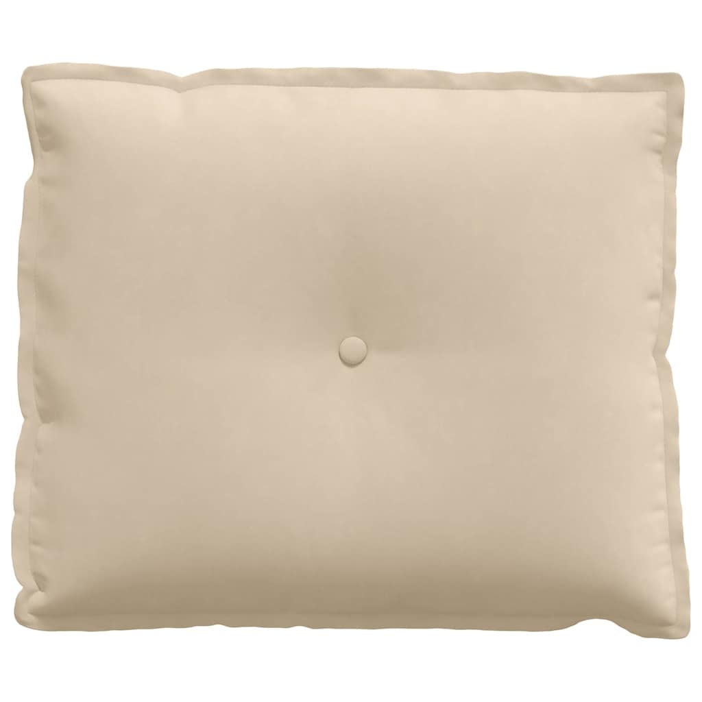 Rückenkissen Taupe 50 x 45 cm Mikrofaserstoff
