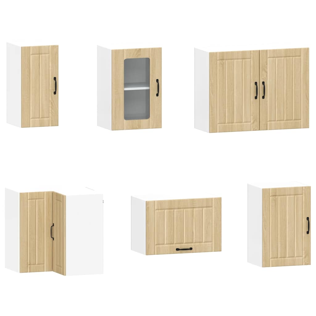 11-tlg. Küchenschrank-Set Lucca Weiß Holzwerkstoff