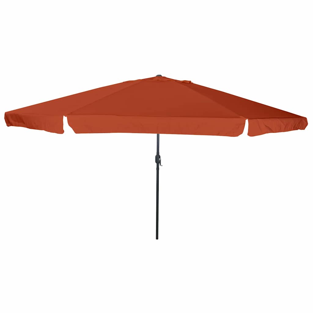 Garten-Sonnenschirm Sand 394 x 394 x 248 cm Polyester und Stahl