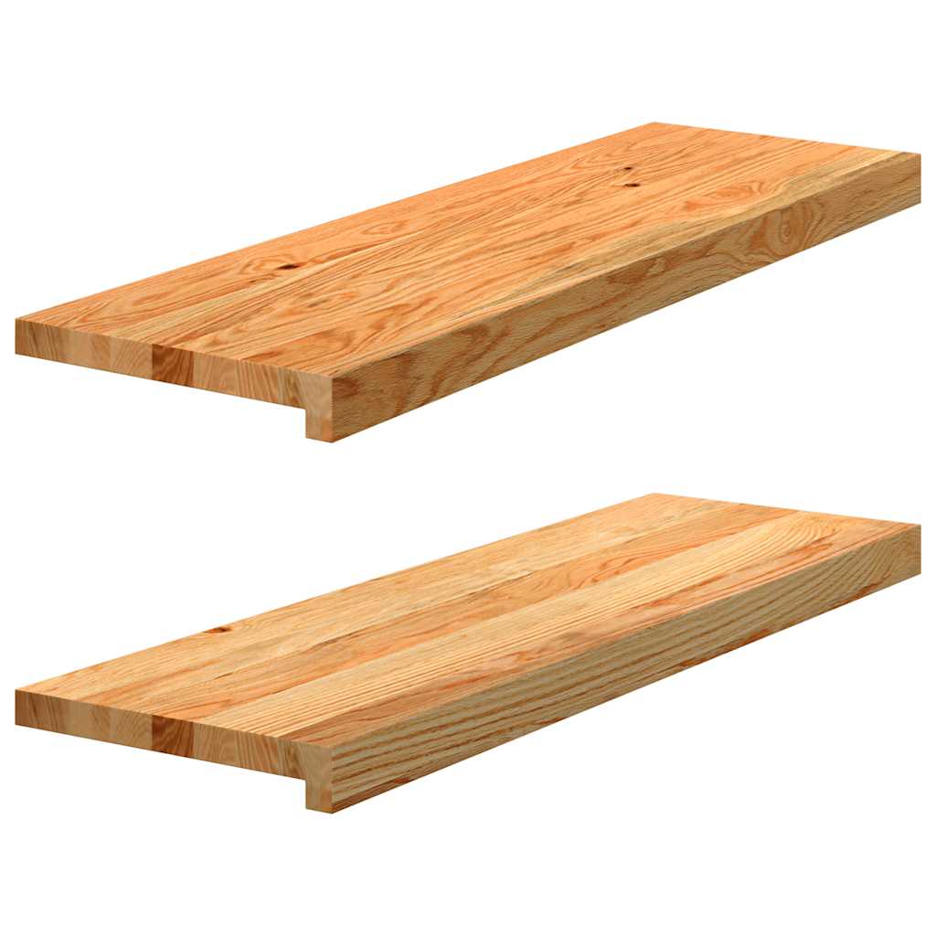 Treppenstufen 4 Stk. Unbehandelt 70x25x2 cm Massivholz Eiche