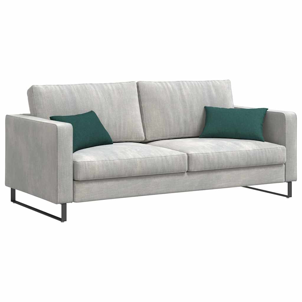 Sofakissen 2 pcs Hellgrau 50 x 30 cm Stoff