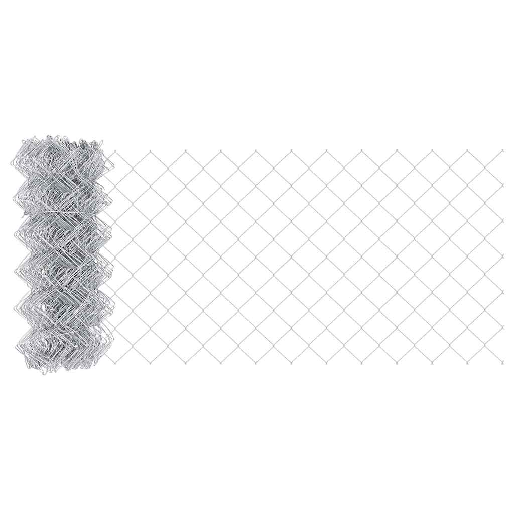 Outdoor Kettenglied-Zaun Erdfixierung 10 x 0,4 m Grün Netz