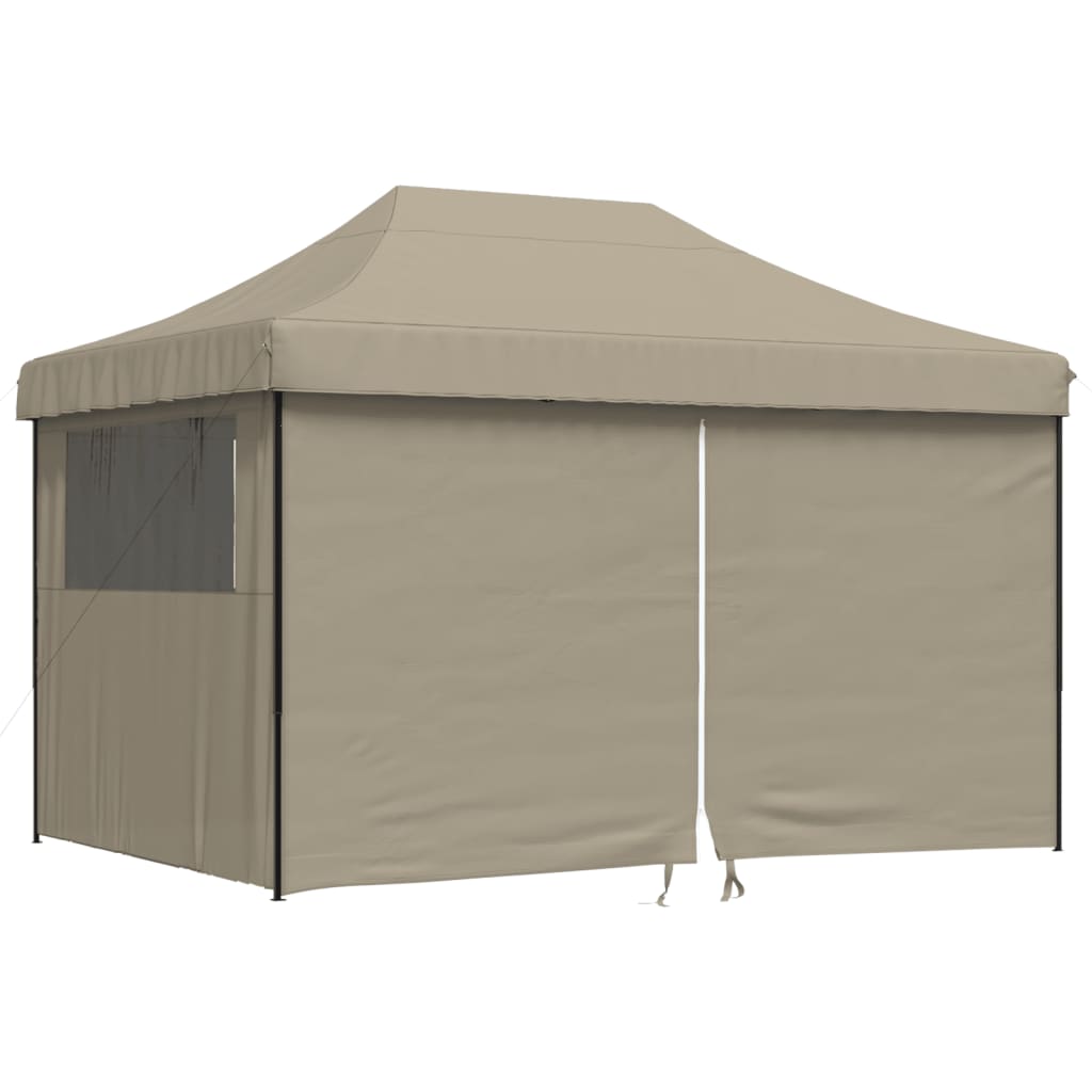 Partyzelt Faltbar Pop-Up Beige 410x279x315 cm