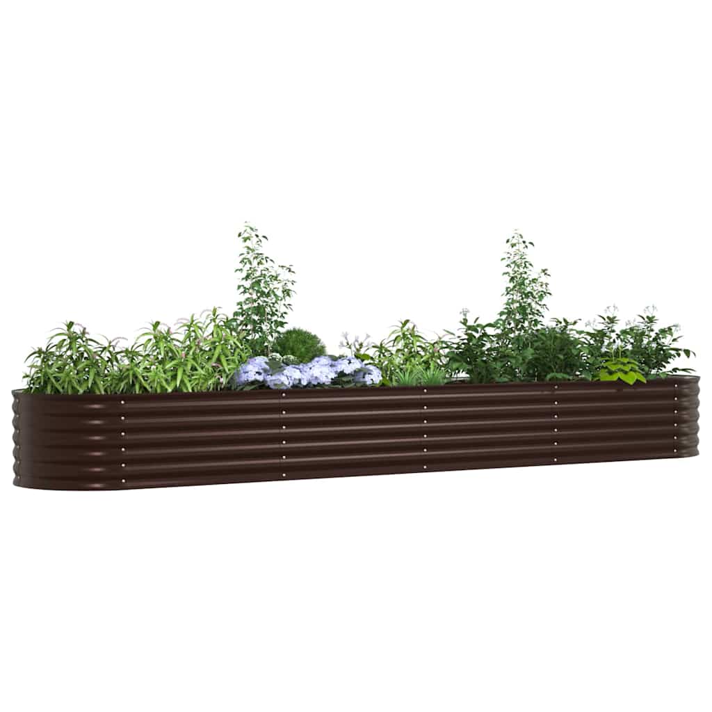 Hochbeet Grün 400 x 80 x 81 cm Stahl