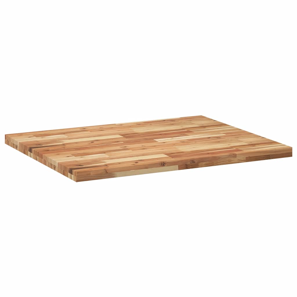 Schreibtischplatte Unbehandelt 60x50x2 cm Massivholz Akazie