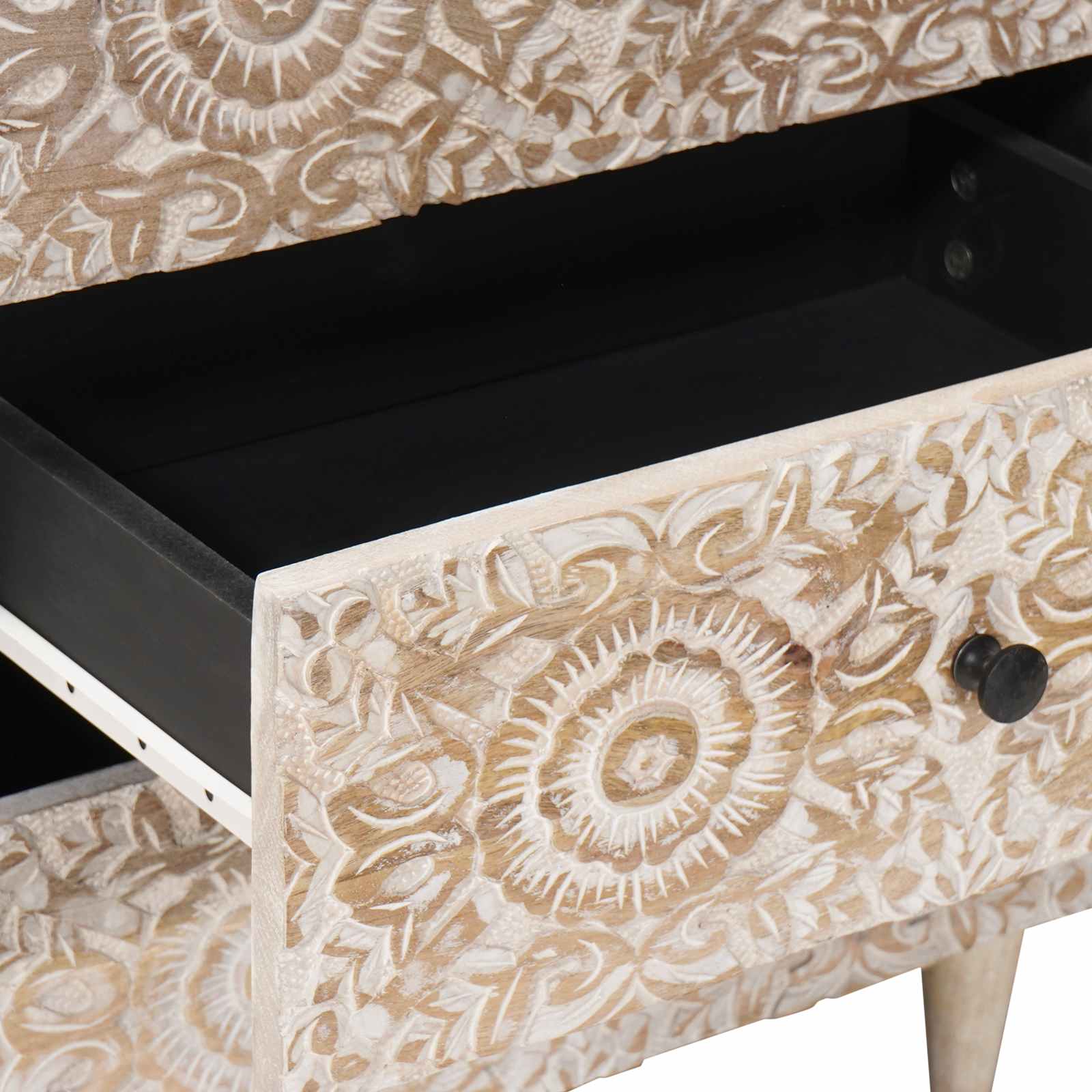 Bettkasten Braun 50 x 33 x 60 cm Massivholz Mango