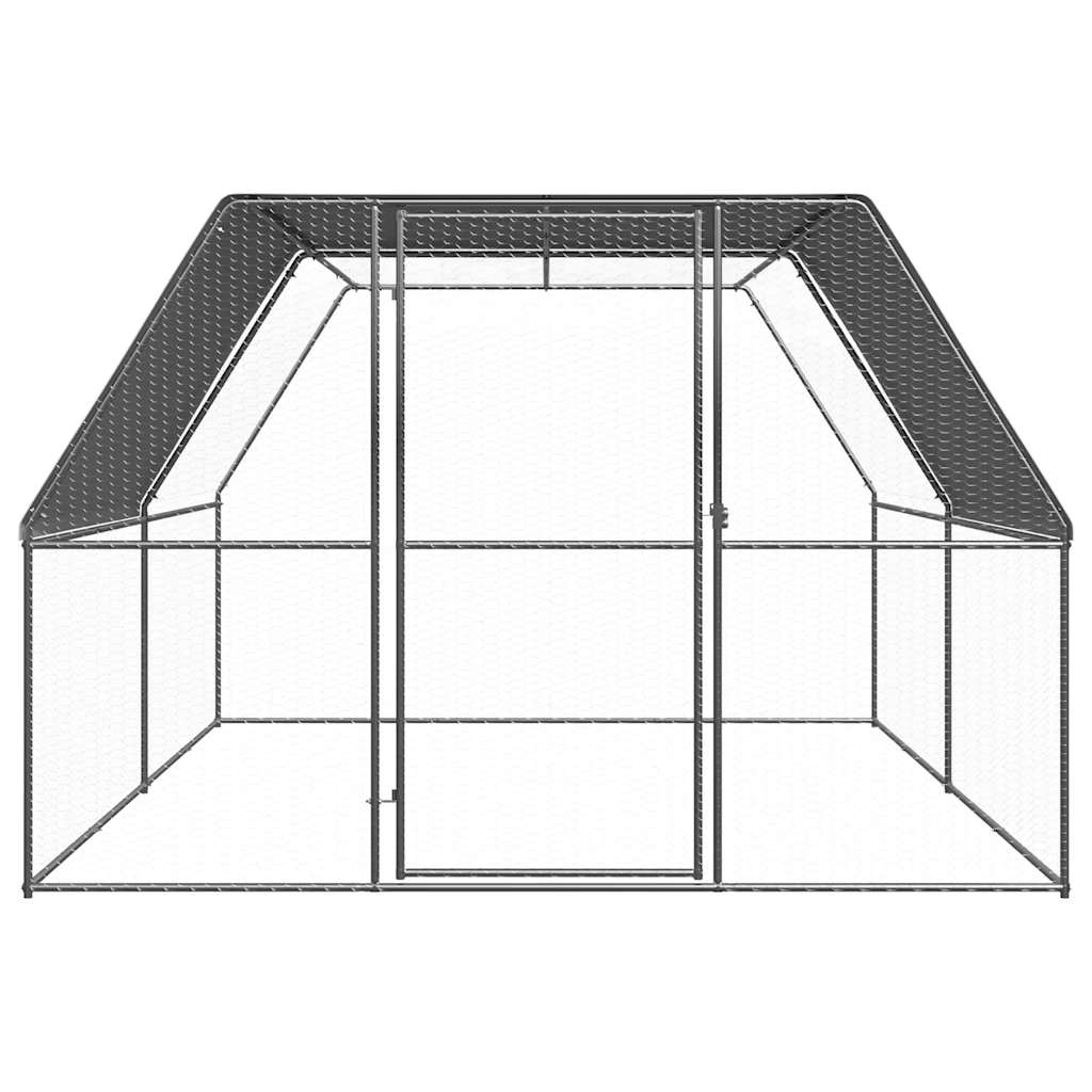 Outdoor-Hühnerkäfig 2x2x2 m Verzinkter Stahl