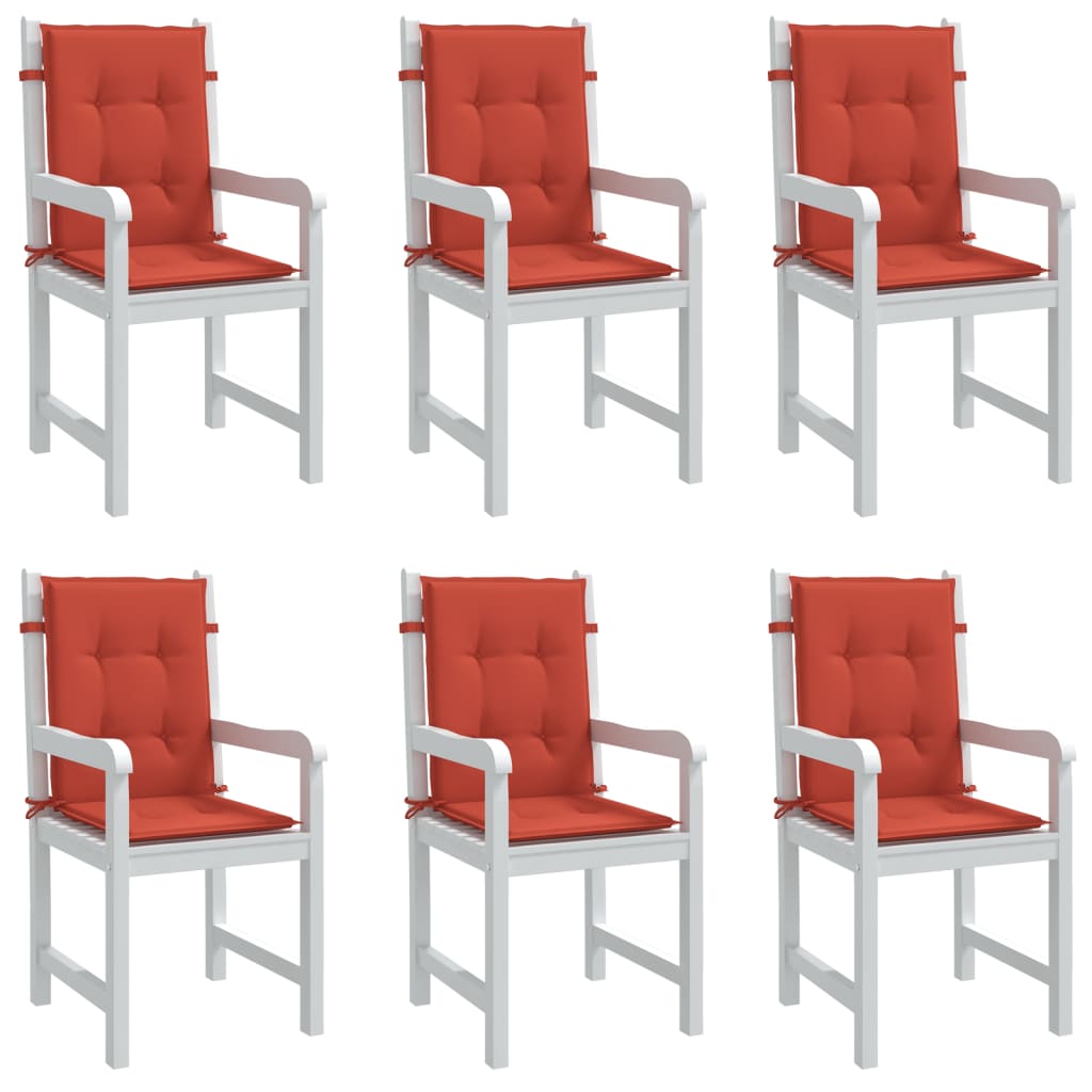 Niedriglehner-Auflagen 2 Stk Melange Anthrazit 100x50x7cm Stoff