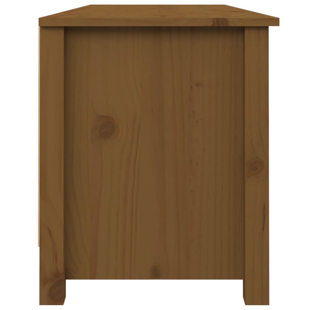 Schuhbank Weiß 70x38x45,5 cm Massivholz Kiefer