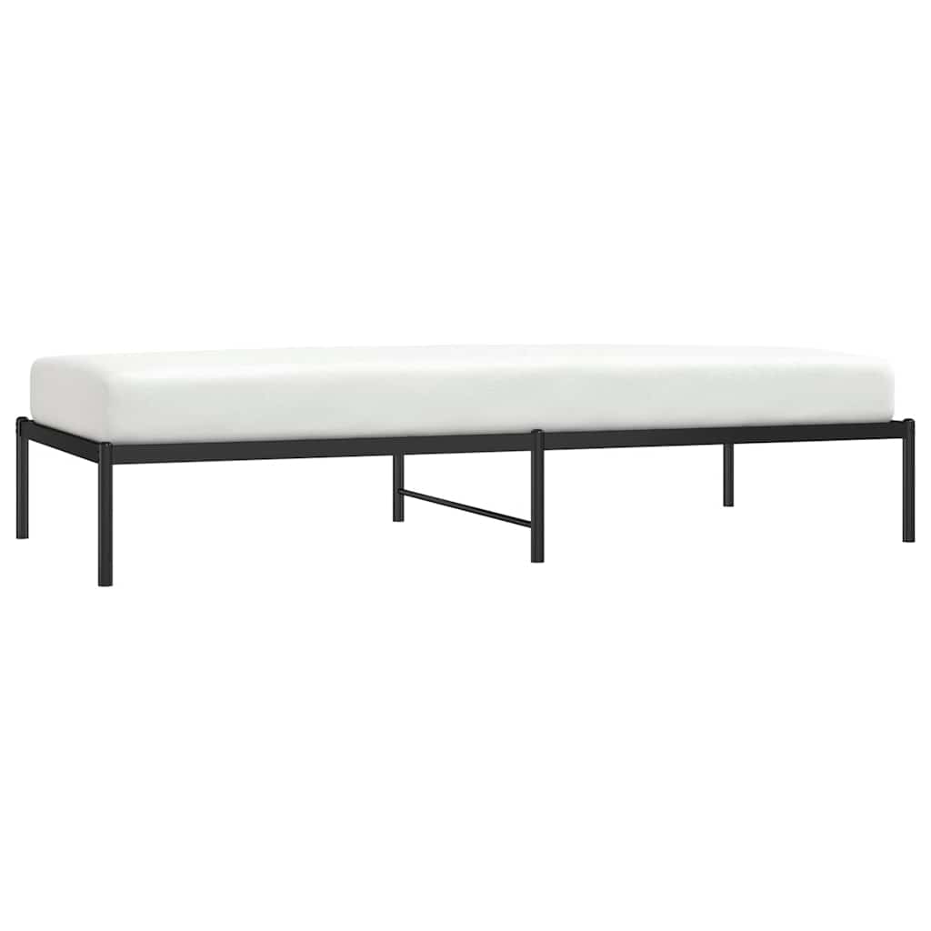 Bettgestell Metall Schwarz 75x190 cm