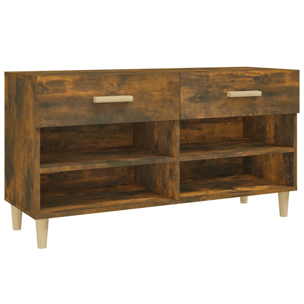 Schuhschrank Weiß 102x35x55 cm Holzwerkstoff