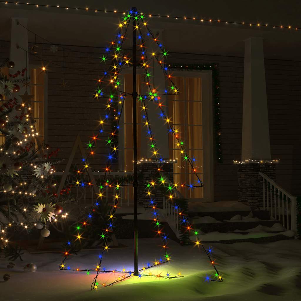 Weihnachtsbaum in Kegelform 160 LEDs Indoor & Outdoor 78x120 cm
