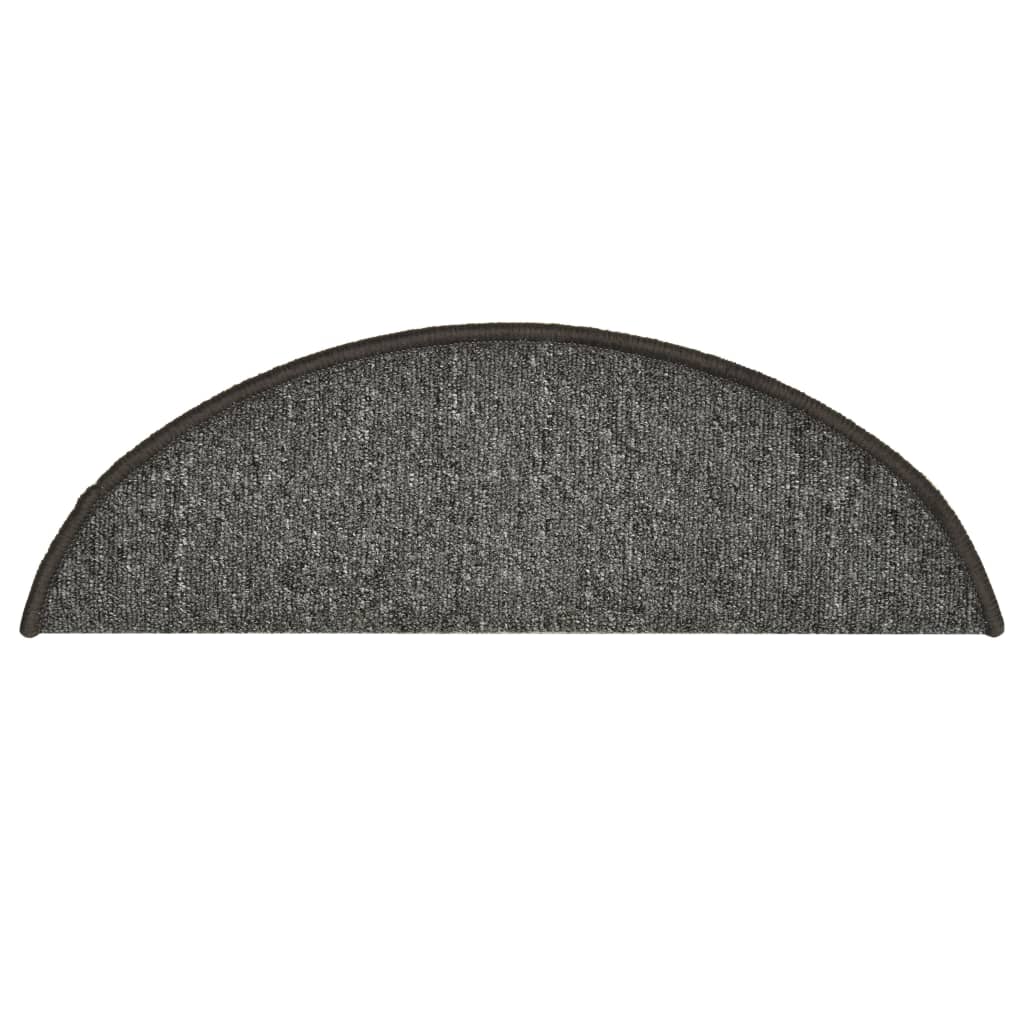 Stufenmatten 15 Stk. 56x17x3 cm Anthrazit Halbrund