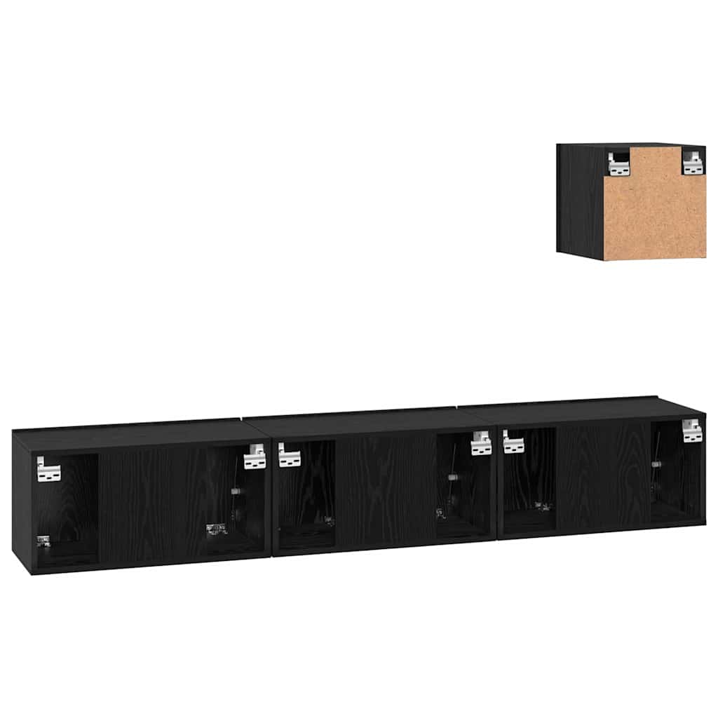 4-tlg. TV-Schrank-Set Weiß Holzwerkstoff