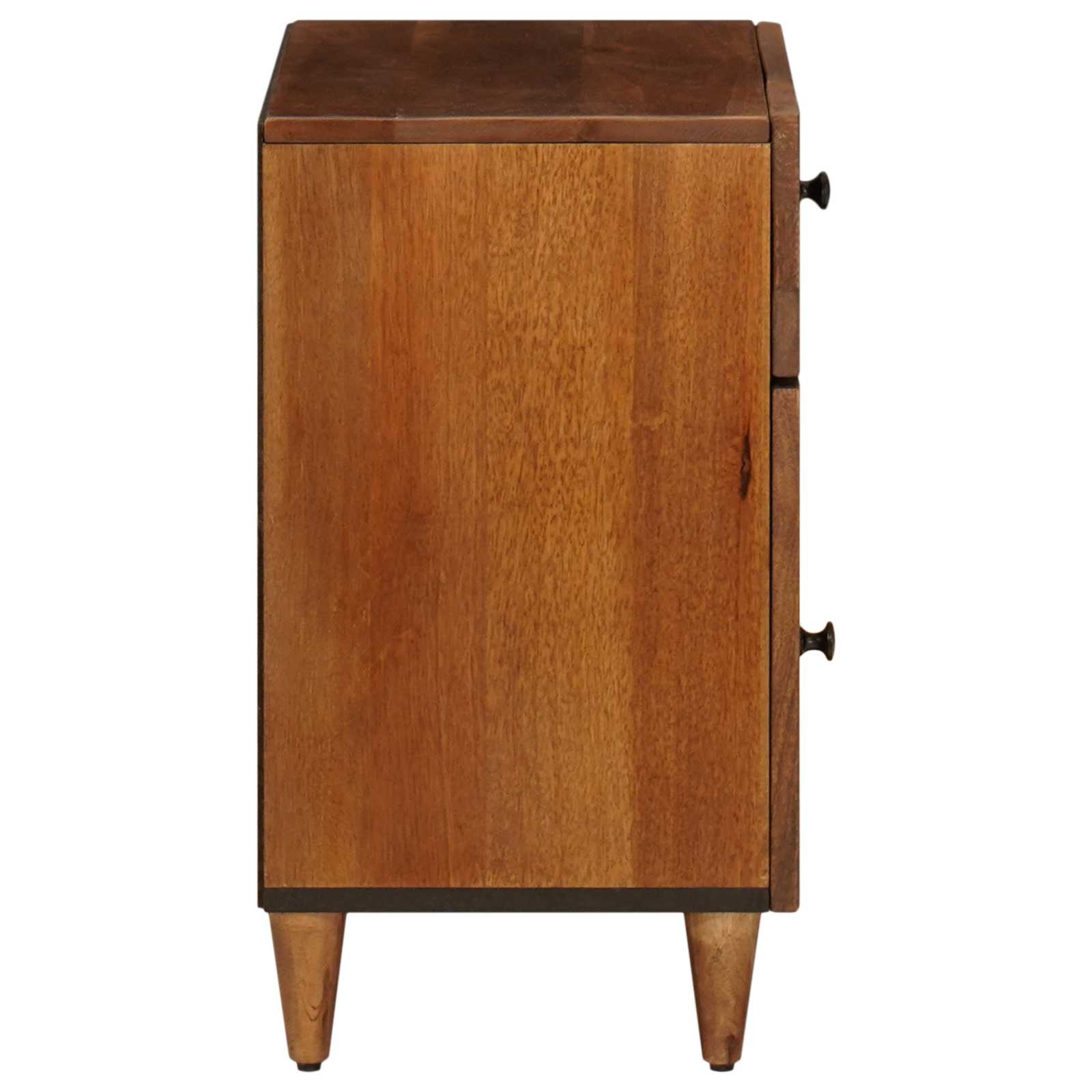 Nachttisch Braun 50 x 33 x 60 cm Massivholz Mango