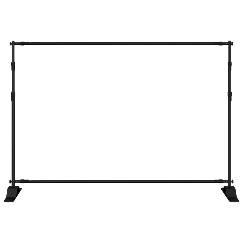 Hintergrundstativ Schwarz 254x243 cm Stahl