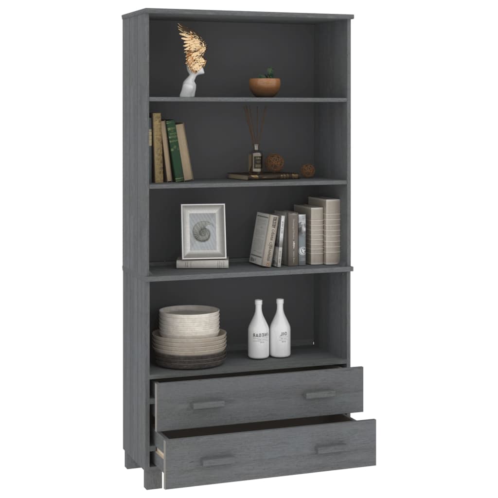 Highboard HAMAR Massivholz Kiefer Honigbraun