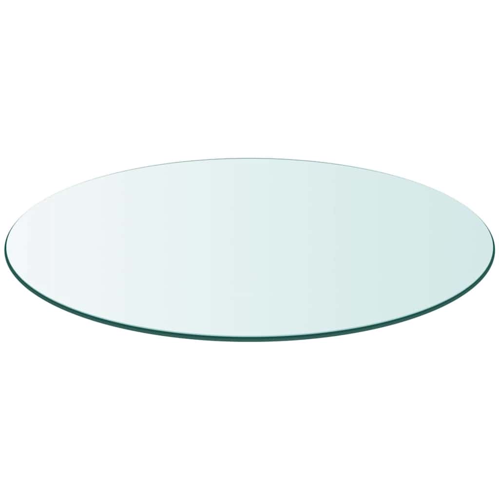 Tischplatte aus gehärtetem Glas quadratisch 700x700 mm