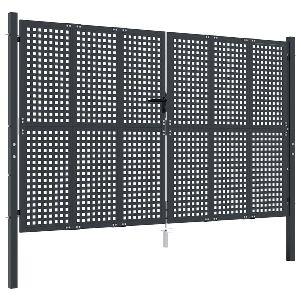 Gartentor Anthrazit 100x75 cm Stahl