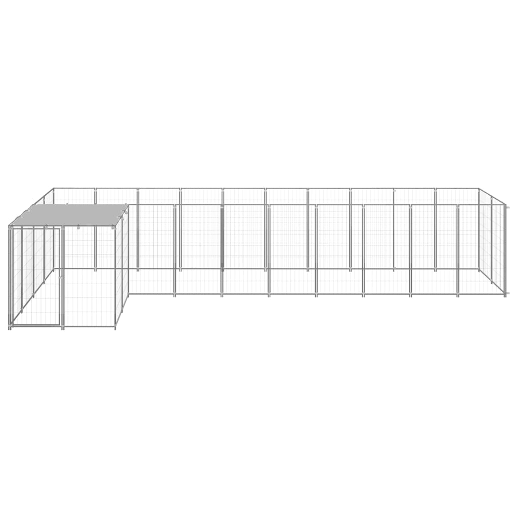 Hundezwinger Schwarz 7,26 m² Stahl