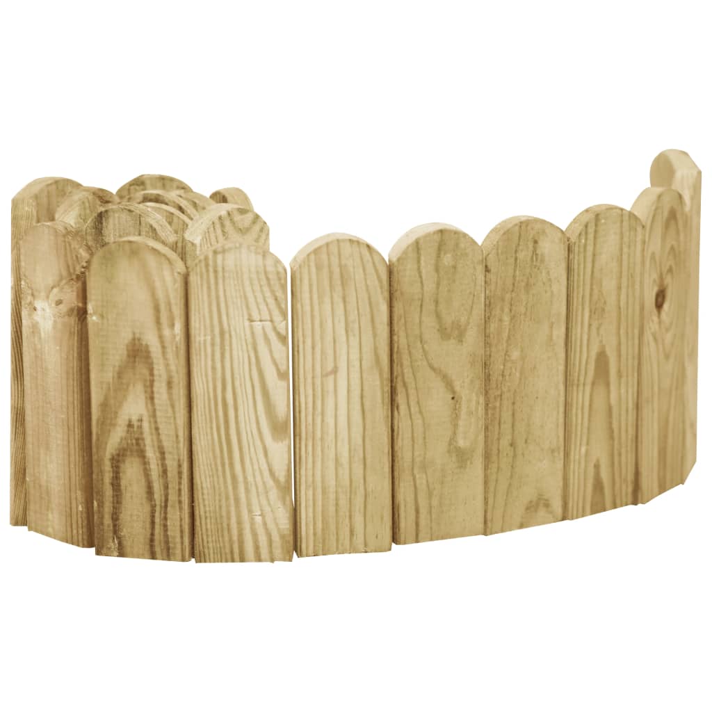 Beeteinfassungen 2 Stk. 120 cm Imprägniertes Kiefernholz