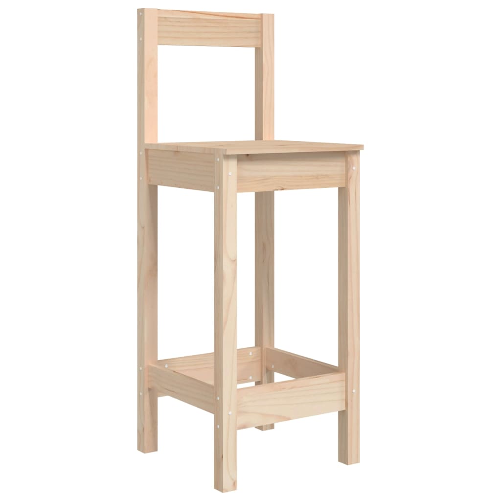 Barstühle 2 Stk. 40x40x78 cm Massivholz Kiefer