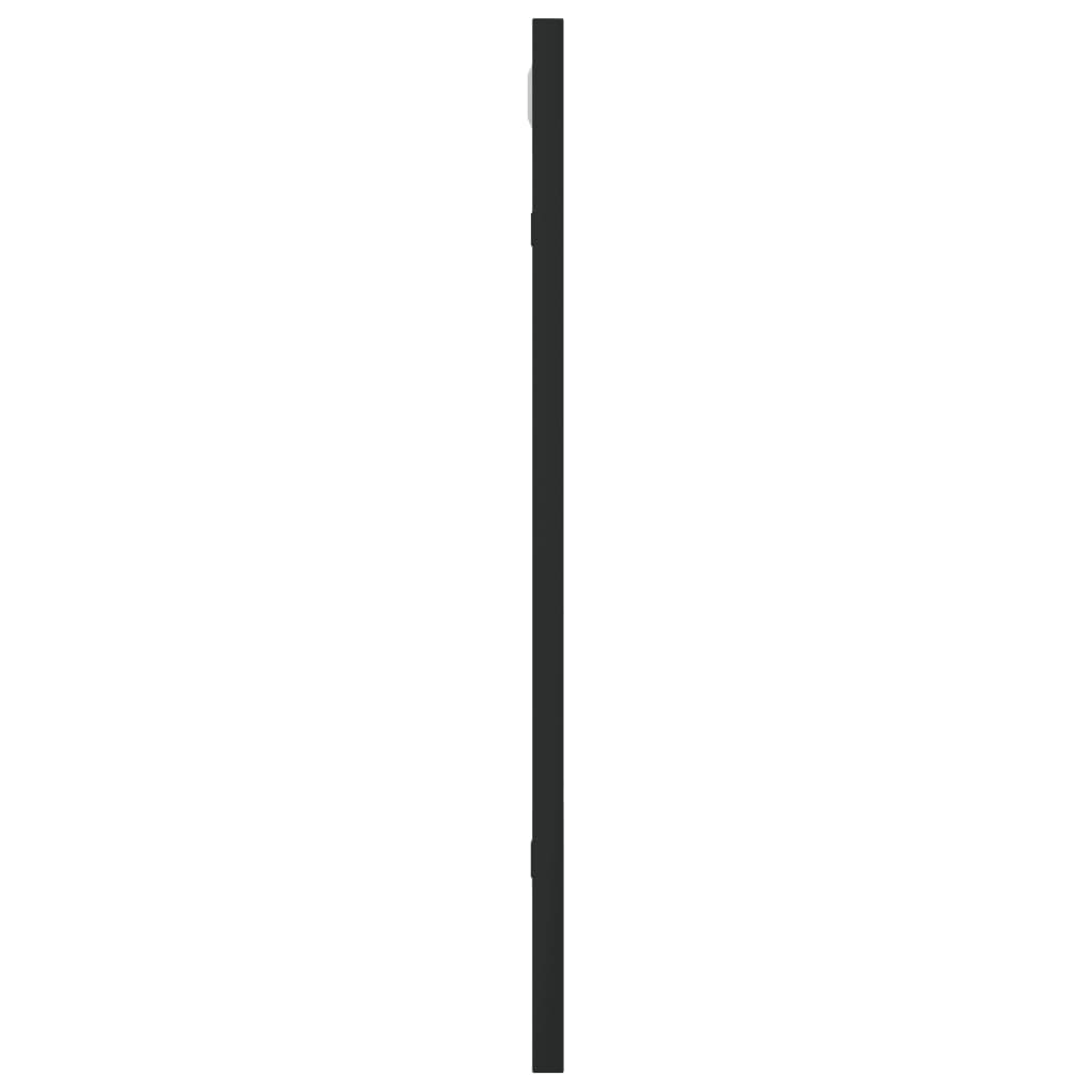 Wandspiegel Schwarz 60x40 cm Metall