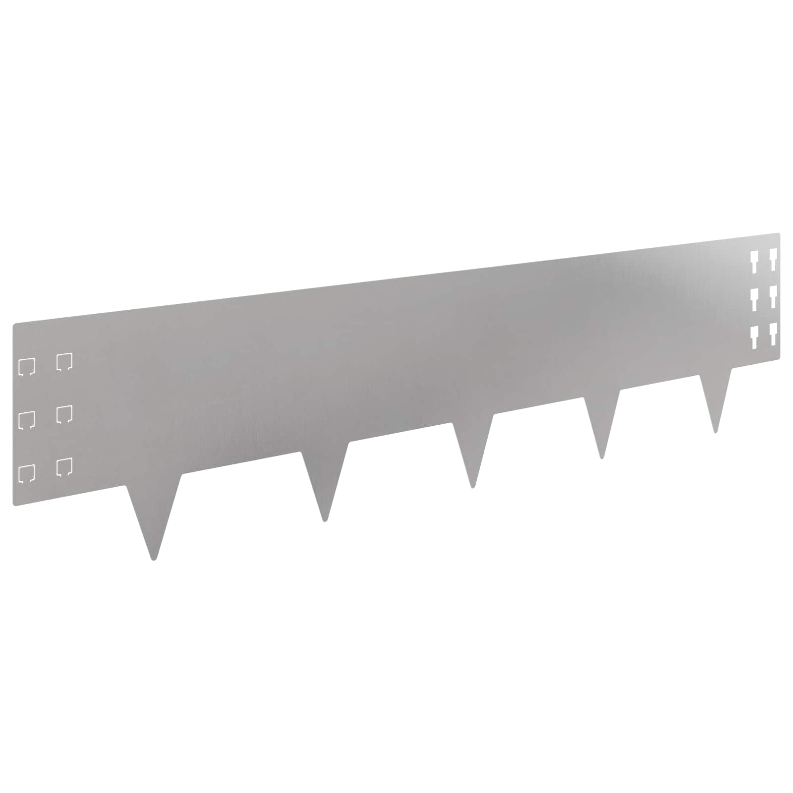 Raseneinfassung 10 pcs 100 x 12 cm Stahl Schwarz