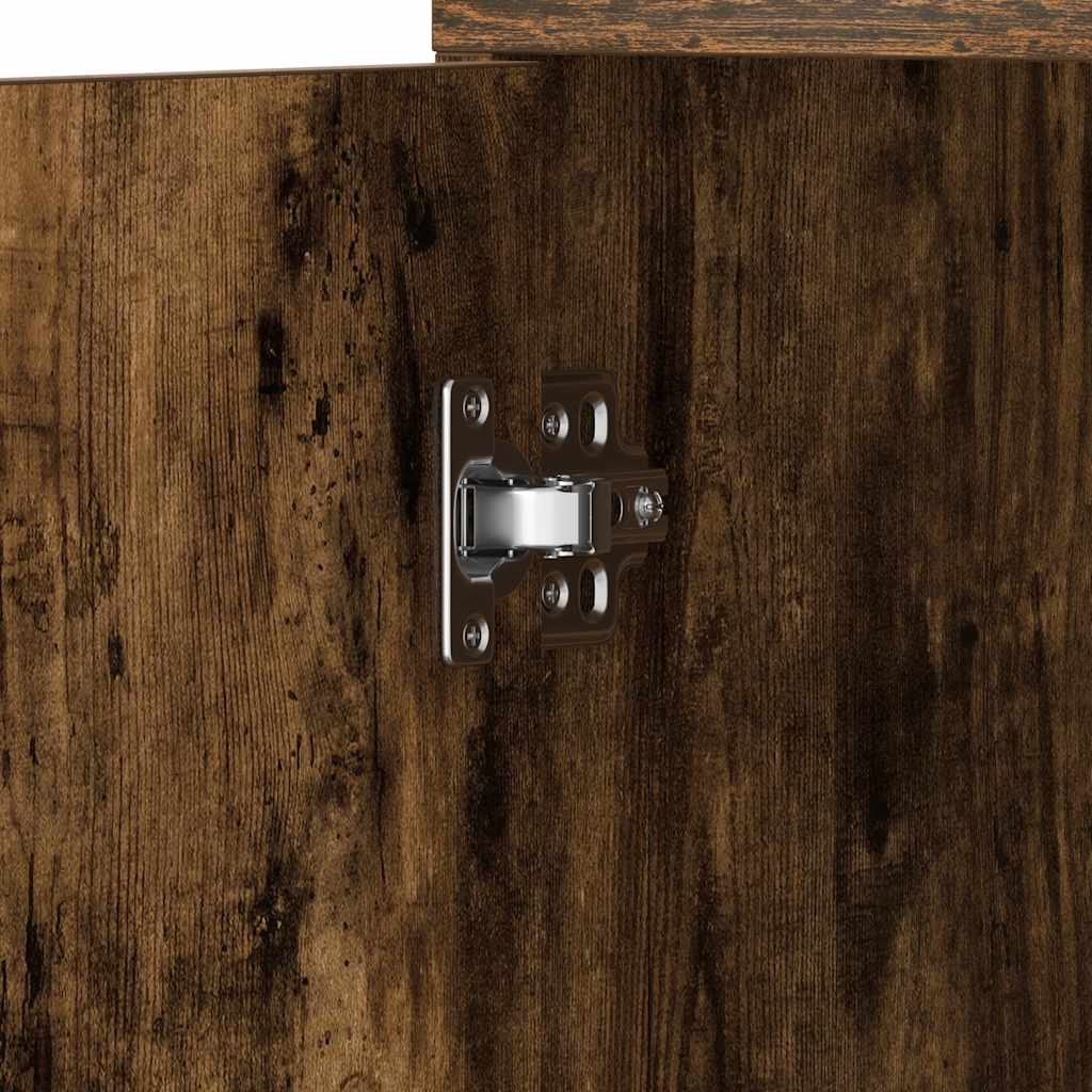 Badezimmerschrank Weiß 30x30x183,5 cm Holzwerkstoff
