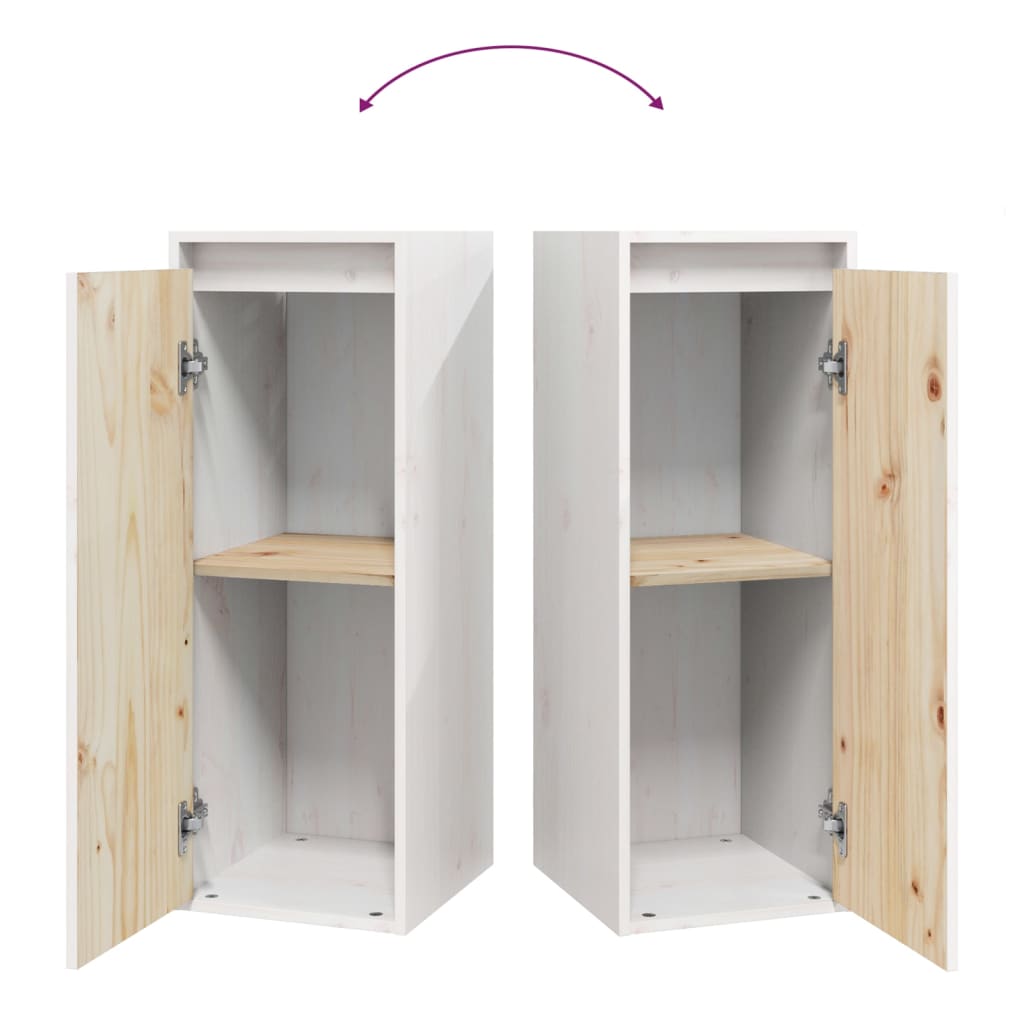 Wandschrank 30x30x80 cm Massivholz Kiefer