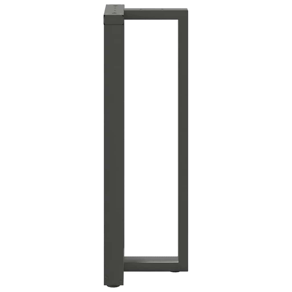 Couchtischbeine T-Form 2 Stk. Schwarz 30x25x(30-31) cm Stahl