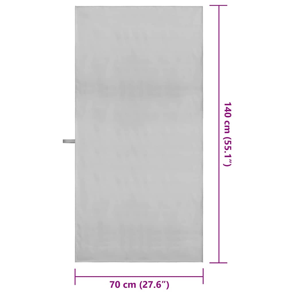Sporthandtücher 2 pcs Schwarz 50 x 30 cm Polyester und Polyamid