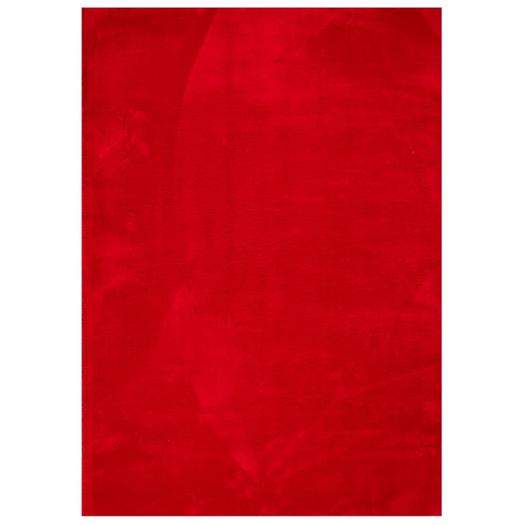 Teppich HUARTE Kurzflor Weich und Waschbar Anthrazit 60x110 cm