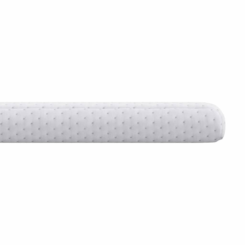 Matratzenauflage Weiß 80 x 200 cm Jacquard Stoff