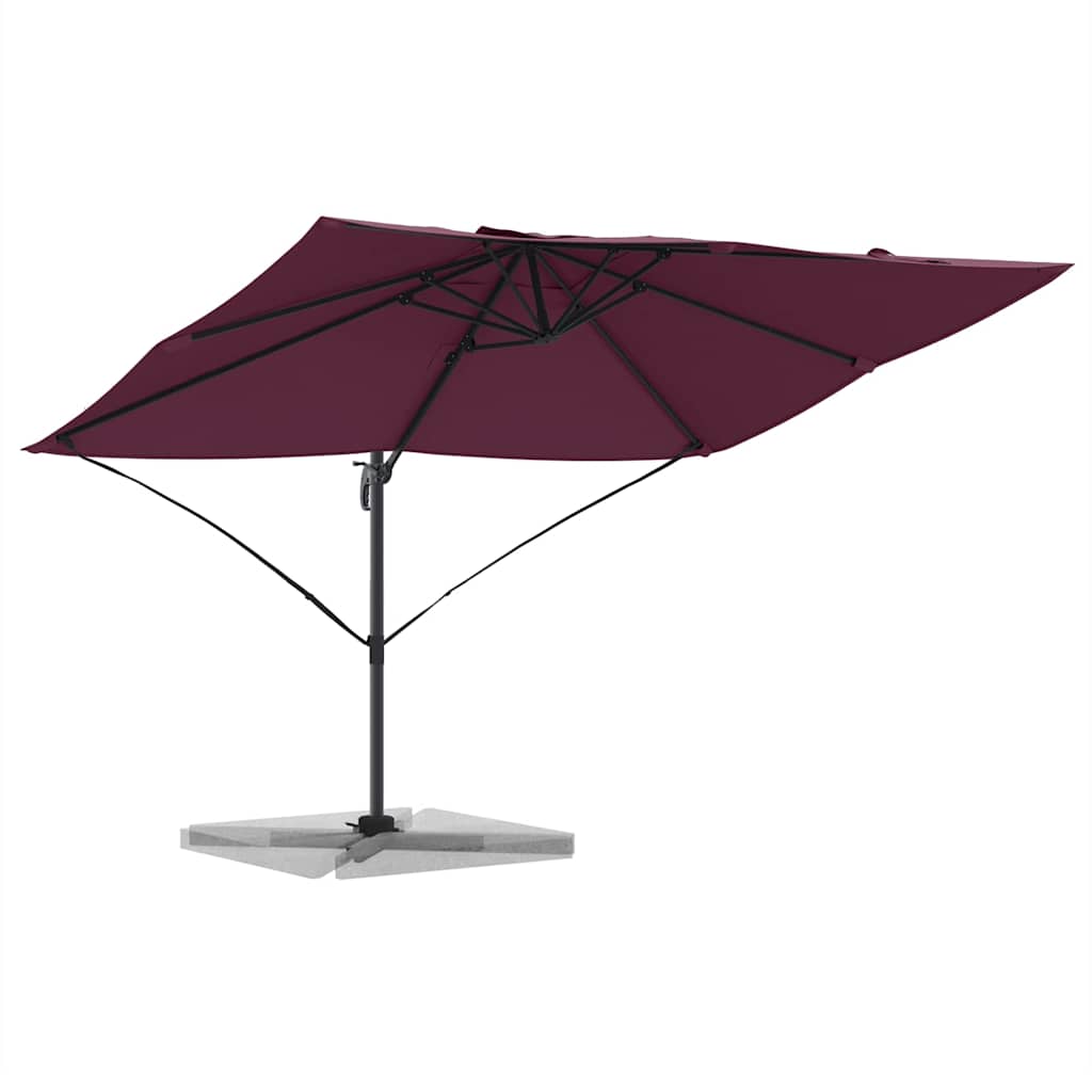 Sonnenschirm Sand 351 x 250 x 260 cm Polyester und Aluminium