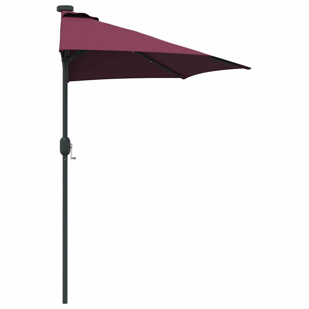 Garten-Sonnenschirm Sand 294 x 150 x 223 cm Polyester und Stahl