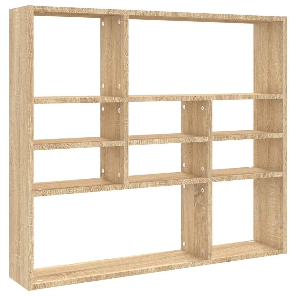 Wandregal Weiß 90x16x78 cm Holzwerkstoff