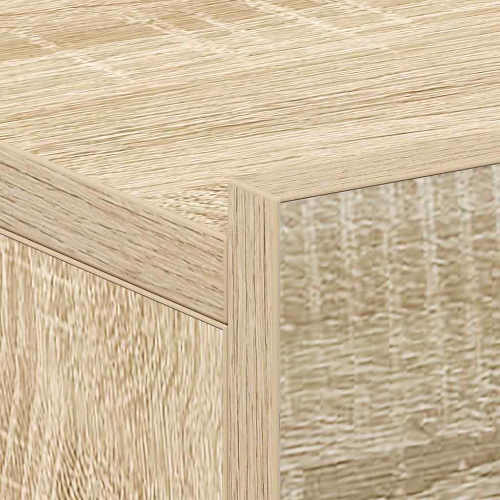Hängender Nachttisch Weiß 40x30x15 cm Holzwerkstoff