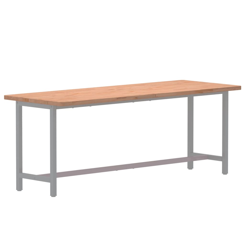 Schreibtischplatte 80x55x2,5 cm Massivholz Buche