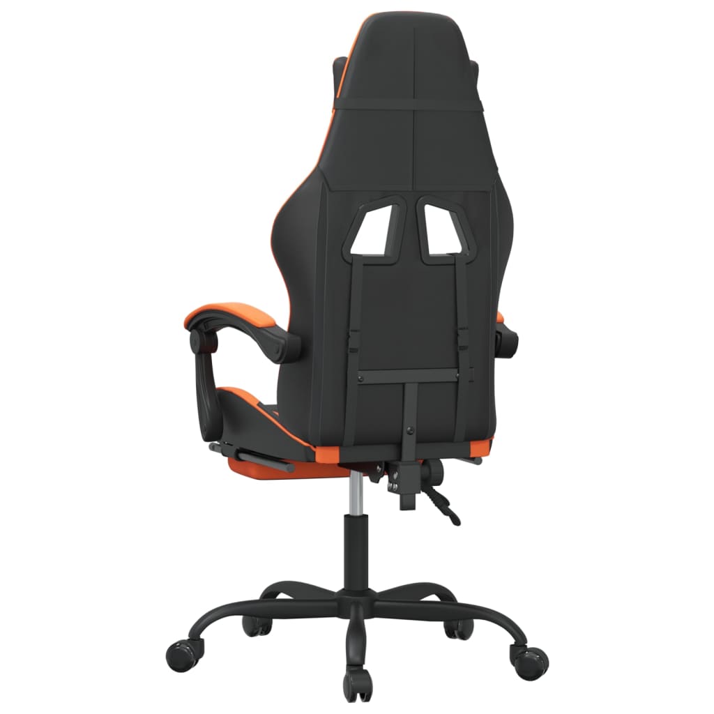 Gaming-Stuhl Drehbar Schwarz und Grün Kunstleder