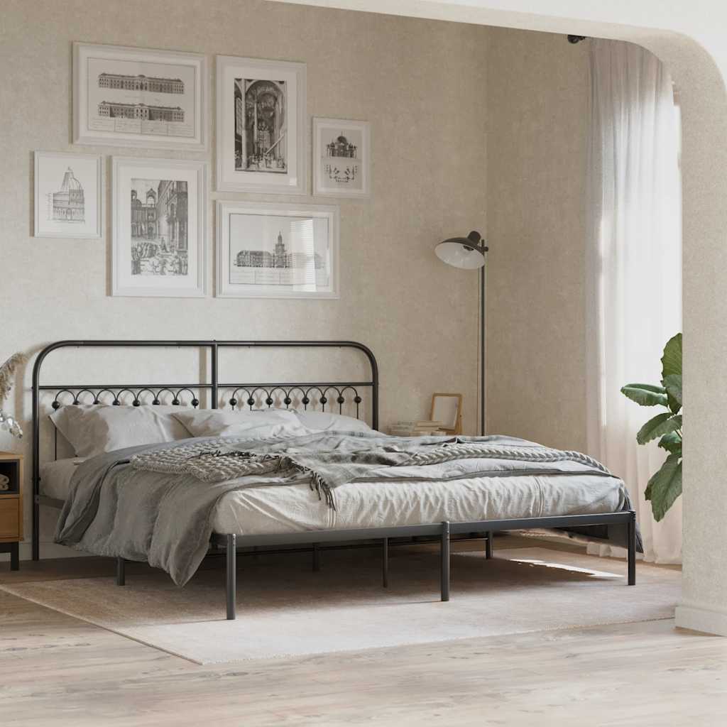 Ersatz-Kopfteil Metall Schwarz 75 cm