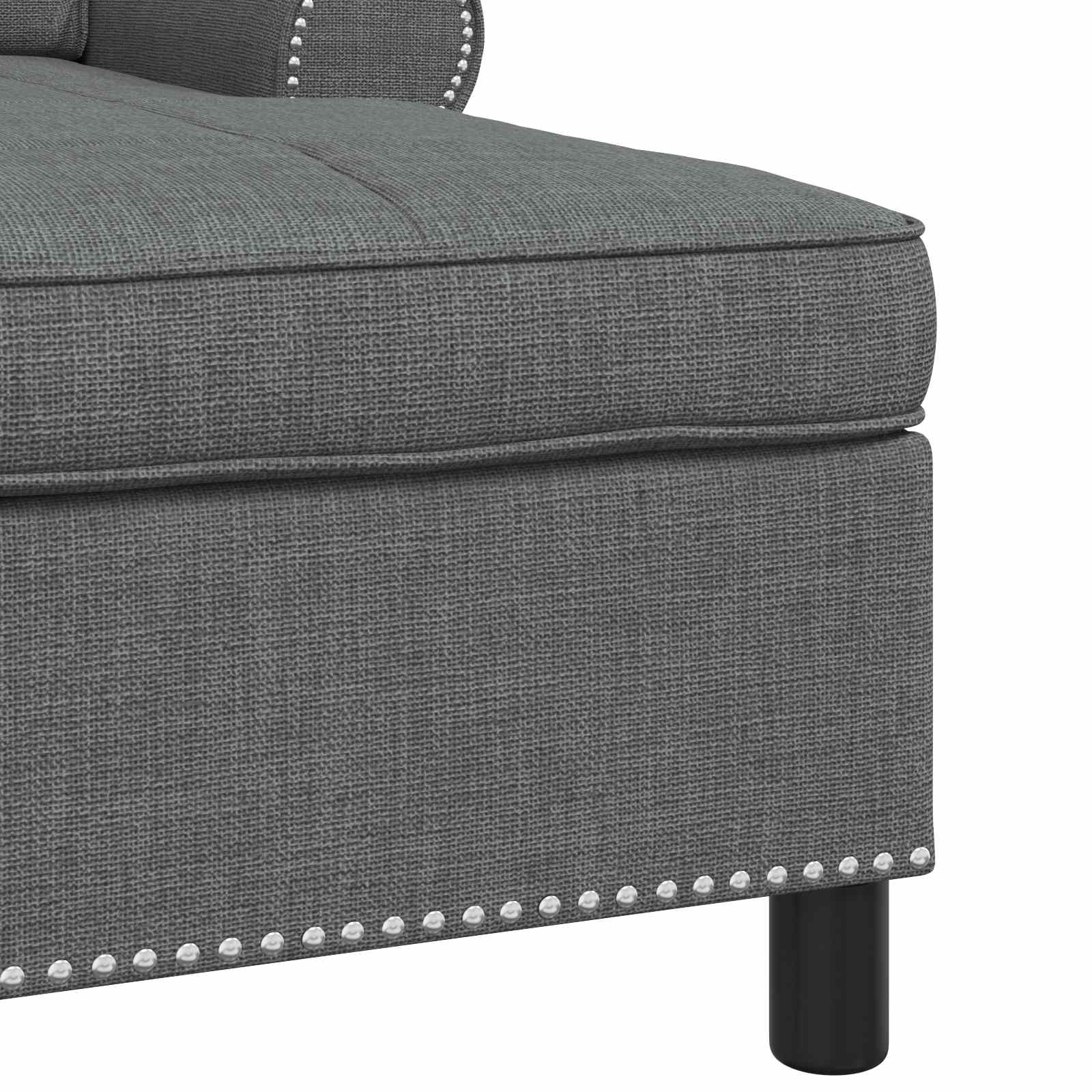 Lounge-Liege mit Kissen Hellgrau 91 x 157 x 91 cm Stoff