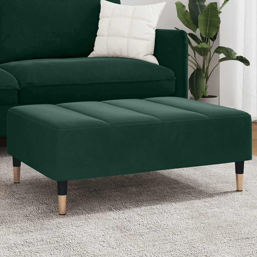 Fußhocker Hellgrau 77x55x31 cm Samt