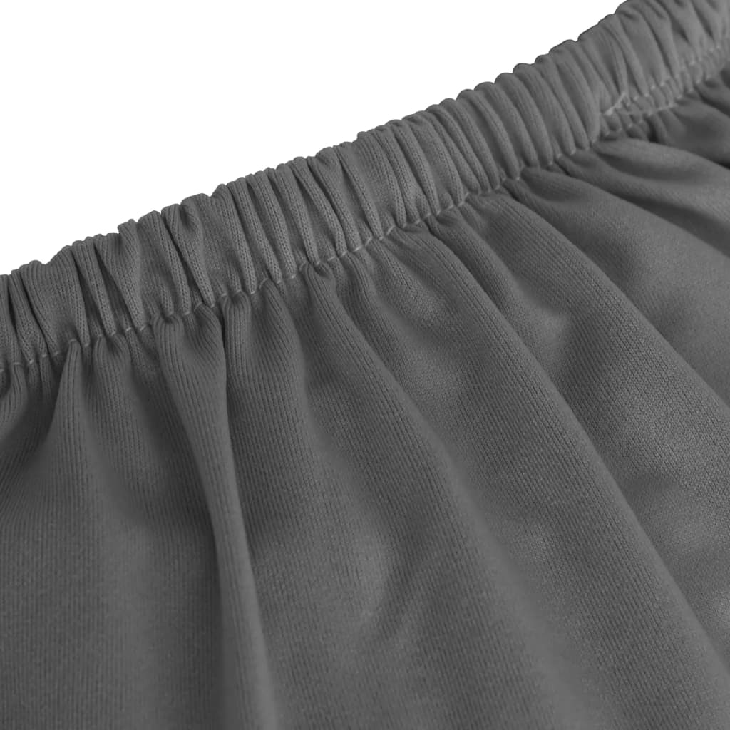 Stretch-Sofahusse Schwarz Polyester-Jersey