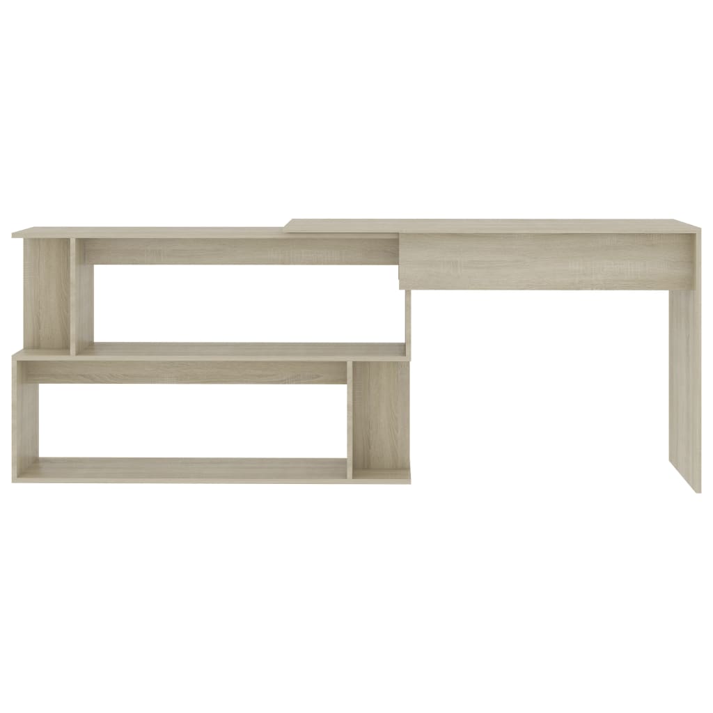 Eckschreibtisch Weiß 200x50x76 cm Holzwerkstoff